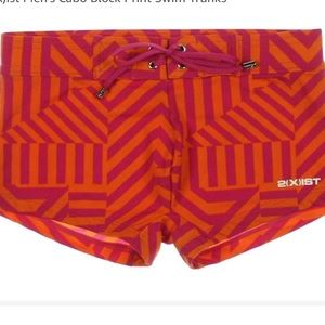 2(x)ist Men's Cabo Block Print Swim Trunks